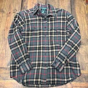 Lauren Ralph Lauren Women's Size S Plaid Flannel Button Down Shirt Rayon